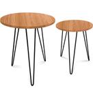 Conjunto Mesa De Canto Lateral Dupla Cambridge Tripé Preto e Jade Conjunto Mesa De Canto Lateral Dupla Cambridge Tripé Preto e Jade