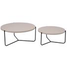 Conjunto mesa de centro Iron com ferro e Mdf