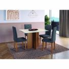 Conjunto Mesa de Jantar 110cm com 4 Cadeiras Multimóveis CR50208