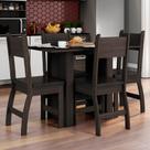 Conjunto Mesa de Jantar 4 Lugares Milano