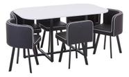 Conjunto Mesa De Jantar E 6 Cadeiras Cinza Brescia Conjunto Mesa De Jantar E 6 Cadeiras Cinza Brescia