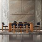 Conjunto Mesa de Jantar Nala 220cm Madeira Tampo Laminado com 8 Cadeiras