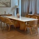 Conjunto Mesa de Jantar Retangular 6 Lugares Dunnas De 180cm