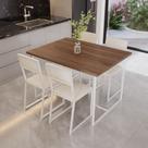 Conjunto Mesa de Jantar Retangular Imbuia 4 Cadeiras Estofado Riviera Industrial Branco Conjunto Mesa de Jantar Retangular Imbuia 4 Cadeiras Estofado Riviera Industrial Branco