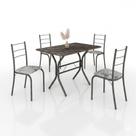 Conjunto Mesa De Jantar Teixeira Maricá Plus Com 4 Cadeiras Grafite Paraopeba Conjunto Mesa De Jantar Teixeira Maricá Plus Com 4 Cadeiras Grafite Paraopeba