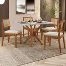 Conjunto Mesa Donna Com 4 Cadeiras Rainha - Nesher