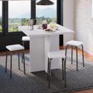 Conjunto Mesa e 4 Bancos Estofados Verona