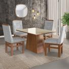 Conjunto Mesa e 4 Cadeiras Madeira Maciça