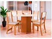 Conjunto Mesa e 4 Cadeiras Talita Indekes