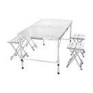 Conjunto Mesa E Banquetas Dobráveis Ntk Royal Cor Cinza