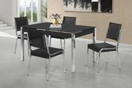 Conjunto mesa facinare cr rt. 1,20x0,80 vd serig-4 cad.rainha new junco cr - b - bc-83 - j 18 - prt - vpr