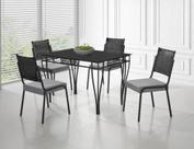 Conjunto mesa gourmet dc 1,20x0,80 vd serig-4 cad.rainha new junco dc-b - bc-104 - j 18 - bla - bla - j 18 - vpr Conjunto mesa gourmet dc 1,20x0,80 vd serig-4 cad.rainha new junco dc-b - bc-104 - j 18 - bla - bla - j 18 - vpr