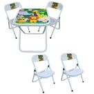Conjunto Mesa Infantil Dobrável C/ 4 Cadeira Aço Até 40kg Ideal P/ Crianças Cor Divertida Estampa Lúdica Não Risca Chão Conjunto Mesa Infantil Dobrável C/ 4 Cadeira Aço Até 40kg Ideal P/ Crianças Cor Divertida Estampa Lúdica Não Risca Chão