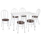 Conjunto Mesa Jantar 115cm 6 Cadeiras Multimóveis CR50136