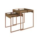 Conjunto Mesa Lateral Columbia - Marrom