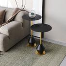 Conjunto Mesa Lateral de Canto Asti 65x40x40cm