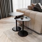 Conjunto Mesa Lateral de Canto Keva 40x40x53cm