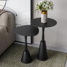 Conjunto Mesa Lateral de Canto Napoli 65x40x40cm Preto Conjunto Mesa Lateral de Canto Napoli 65x40x40cm Preto