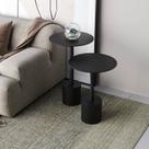 Conjunto Mesa Lateral de Canto Parma 65cm 40cm X 40 Cm Preto Conjunto Mesa Lateral de Canto Parma 65cm 40cm X 40 Cm Preto