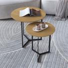 Conjunto Mesa Lateral de Canto Trento 57cm X 45cm X 45cm