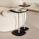 Conjunto Mesa Lateral Florença Alta e Baixa - Lf 049 Preto/Cromado Conjunto Mesa Lateral Florença Alta e Baixa - Lf 049 Preto/Cromado