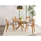 Conjunto Mesa Lisboa com 4 Cadeiras Rafa Espresso Móveis