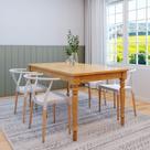 Conjunto Mesa Madeira Maciça 4 Cadeiras Wishbone Amarílis Yescasa Espresso Móveis Conjunto Mesa Madeira Maciça 4 Cadeiras Wishbone Amarílis Yescasa Espresso Móveis