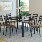 Conjunto Mesa Malva 140x80cm com 6 Cadeiras New