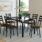 Conjunto Mesa Malva 140x80cm com 6 Cadeiras New