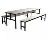 Conjunto Mesa para Refeitório 8 Lugares com Bancos Separado