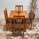 Conjunto Mesa Paraná 80x80 com 4 Cadeiras Colonial