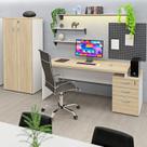 Conjunto Mesa Pedestal E Armário Alto Escritório Netmobil Conjunto Mesa Pedestal E Armário Alto Escritório Netmobil
