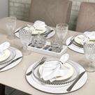 Conjunto Mesa Posta Sousplat Completo LISO cor Solida