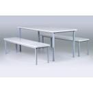 Conjunto Mesa Refeitório 8 lugares com banco separado Conjunto Mesa Refeitório 8 lugares com banco separado