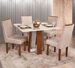 Conjunto Mesa Retangular Beatriz 4 Cadeiras com Apliques - São Carlos