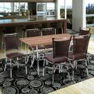 Conjunto Mesa Retangular em MDP e 6 Cadeiras 1892 Cozinha
