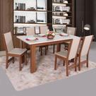 Conjunto Mesa Retangular Luiza 6 Cadeiras - São Carlos