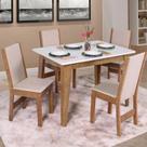 Conjunto Mesa Retangular Sophia 4 Cadeiras - São Carlos