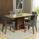 Conjunto Mesa Tampo De Vidro 4 Cadeiras