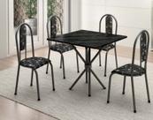 Conjunto Mesa Tubular Com 4 Cadeiras Berlim