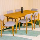 Conjunto Mesa Zephyr 1,80 e 06 Cadeiras Zoe
