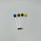Conjunto Mexedor de Drink em Vidro com Detalhe Colorido 4 Peças Conjunto Mexedor de Drink em Vidro com Detalhe Colorido 4 Peças