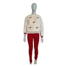 Conjunto Milon Inverno Casaco Pelinho Cereja Calça Vermelho