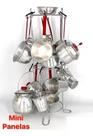 Conjunto mini panelinhas em aluminio com paneleiro