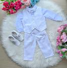 Conjunto Miss Cherry Social com Colete Branco e Calça Branca Conjunto Miss Cherry Social com Colete Branco e Calça Branca