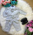 Conjunto Miss Cherry Social Gabriel Terno - Blazer Cinza Claro Completo