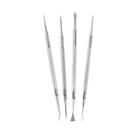 Conjunto misto de inox para manicure com 4 peças santa clara