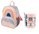Conjunto Mochila + Pote Infantil Arco Iris Skip Hop Zoo