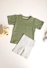 Conjunto moda Bebê Esportivo Biker Pistache