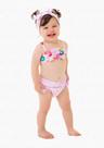 Conjunto Moda Praia Bebê Top + Calcinha e Faixa de Cabeça Donuts
